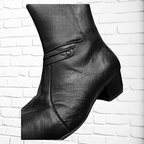 Stunning Men's Leather Short with Side Zip Ankle Boots - 10.5 - Picture 5 of 9